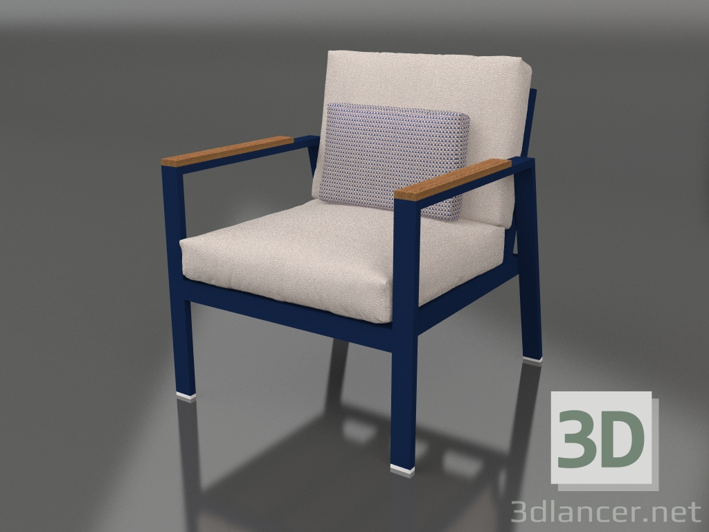 modèle 3D Fauteuil XS (Bleu nuit) - preview