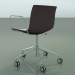 3d model Chair 0213 (5 wheels, with armrests, chrome, two-tone polypropylene) - preview