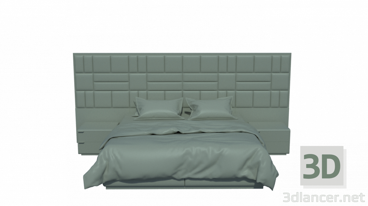 Modelo 3d Cama - preview