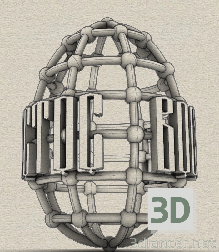 3d модель Русское пасхальное яйцо – превью