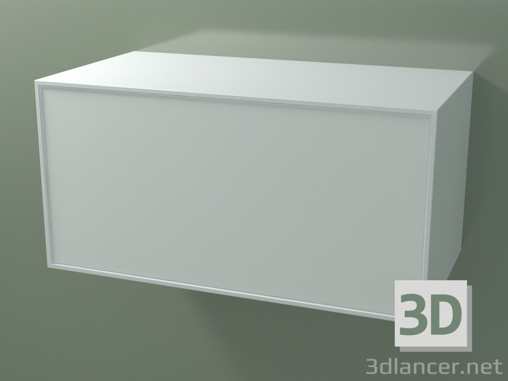 3d model Cajón (8AUDCB03, Glacier White C01, HPL P01, L 96, P 50, H 48 cm) - vista previa