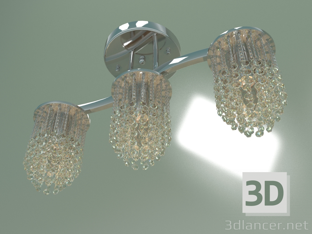 modèle 3D Lustre suspendu 3222-3 (chrome-Strotskis) - preview