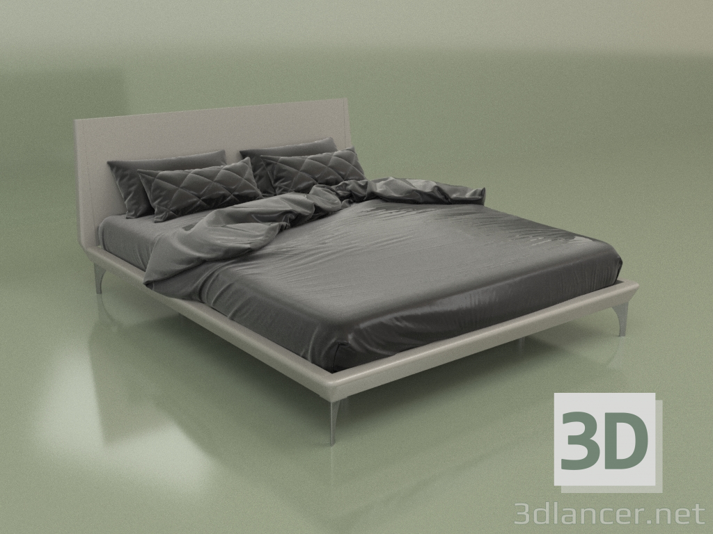 Modelo 3d Cama de casal GL 2016 (cinza) - preview