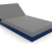 3d model Cama con respaldo 100 (Azul noche) - vista previa