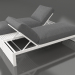 3d model Cama doble para relax (Blanco) - vista previa