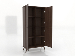 Mobile 5 1000x450x2000 mm (aperto, noce scuro)
