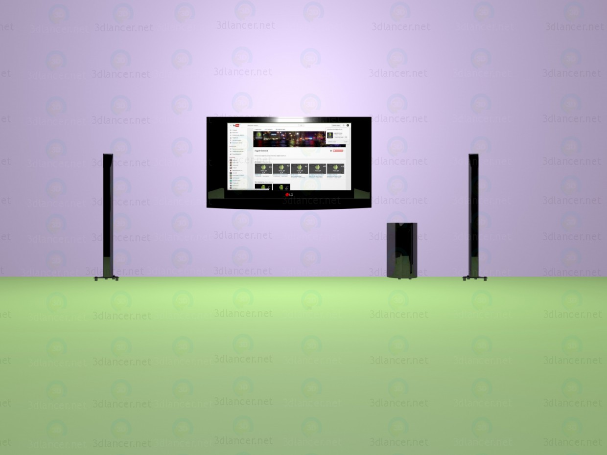 3d model LG-TV - vista previa