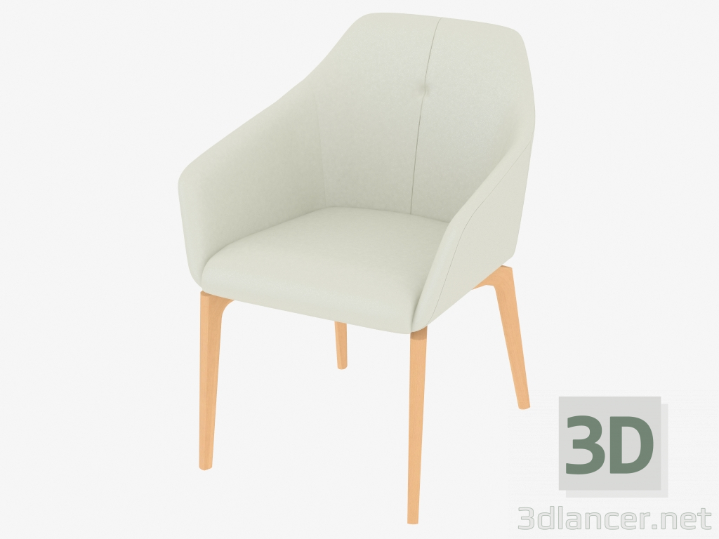 3d model Silla con brazos DS-279-01 - vista previa