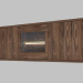 3d model Two-section hanging wardrobe (6160-18) - preview