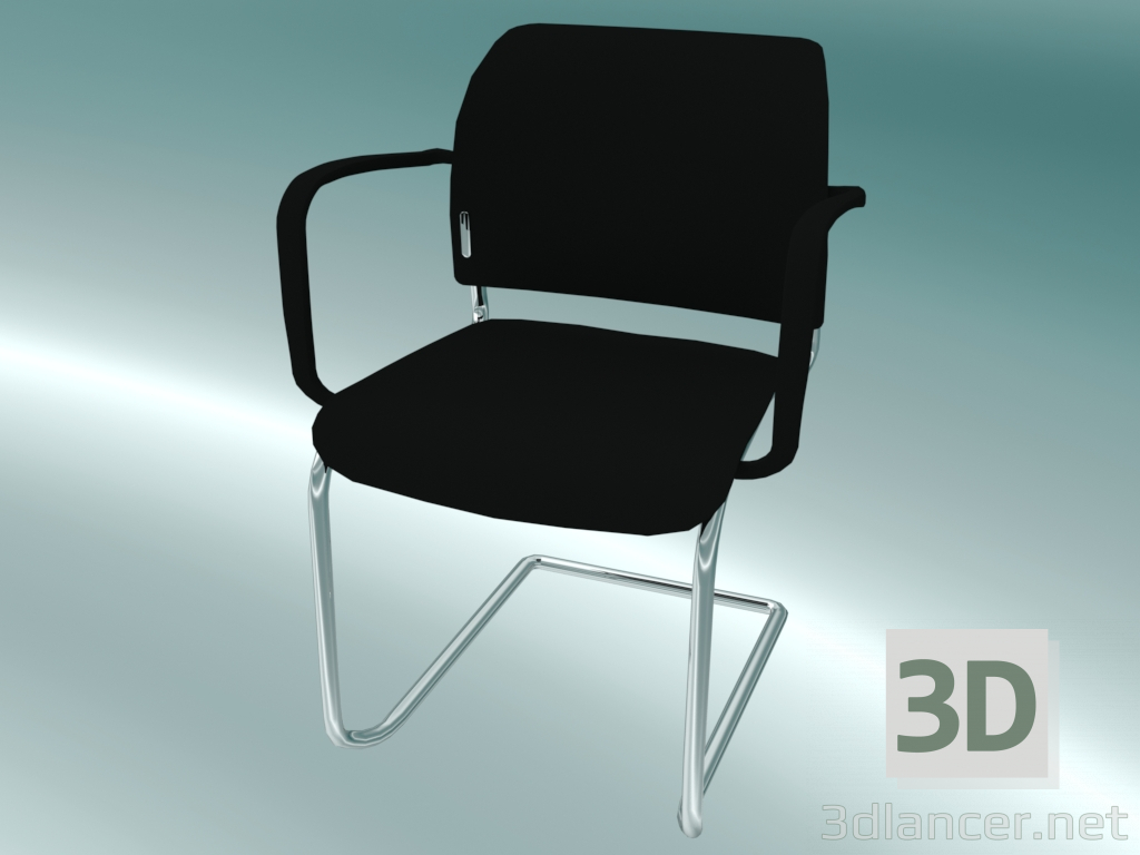 3d model Silla de visitante (550V 2P) - vista previa