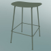 3d model Bar stool with Fiber tube base (H 65 cm, Dusty Green) - preview