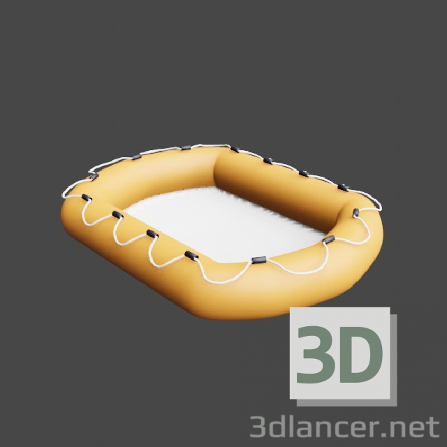 Balsa salvavidas 3D modelo Compro - render