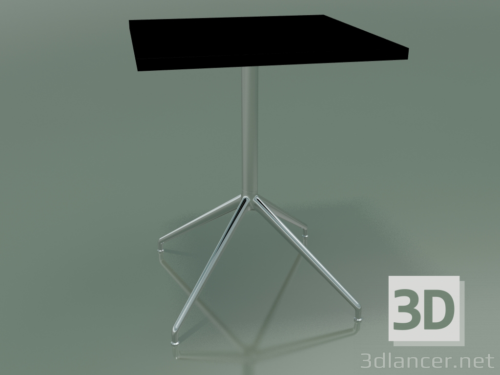 3d модель Стіл квадратний 5706, 5723 (H 74 - 59x59 cm, розкладений, Black, LU1) – превью