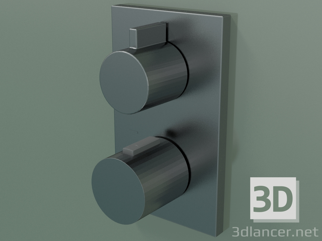 modello 3D Termostato da incasso per doccia e vasca, con due uscite (36426670-990010) - anteprima