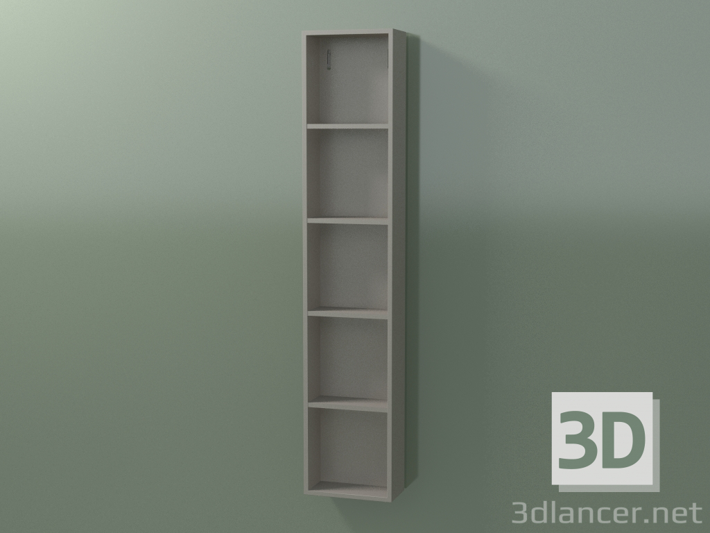 3d model Armario alto de pared (8DUAFA01, Clay C37, L 24, P 12, H 120 cm) - vista previa