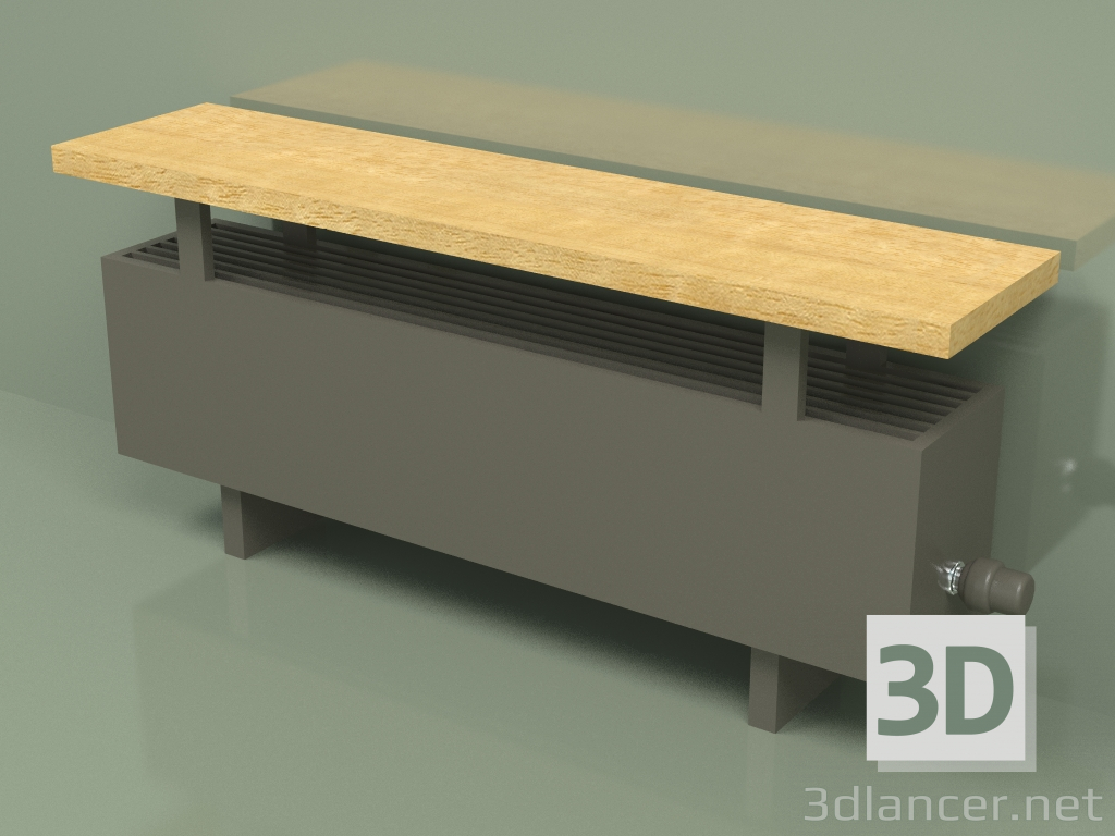 3d модель Конвектор - Aura Bench (240х1000х186, RAL 7013) – превью