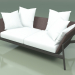 3D Modell Sofa 002 (Metal Smoke, Batyline Brown) - Vorschau