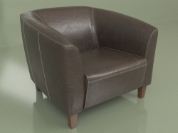 Fauteuil oxford (cuir marron2)