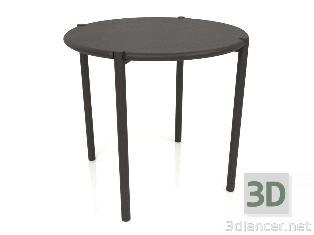 3d model Mesa de comedor DT 08 (extremo redondeado) (D=820x754, madera marrón oscuro) - vista previa