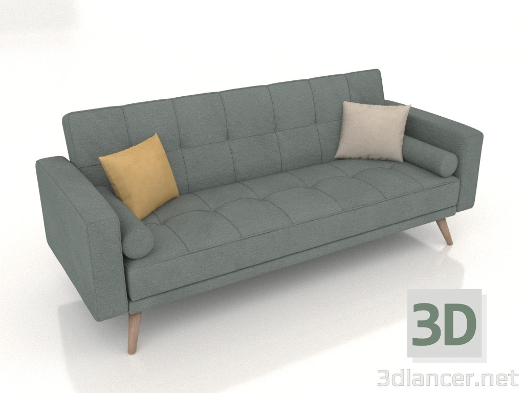 3d model Sofa bed Scandinavia (turquoise) - preview