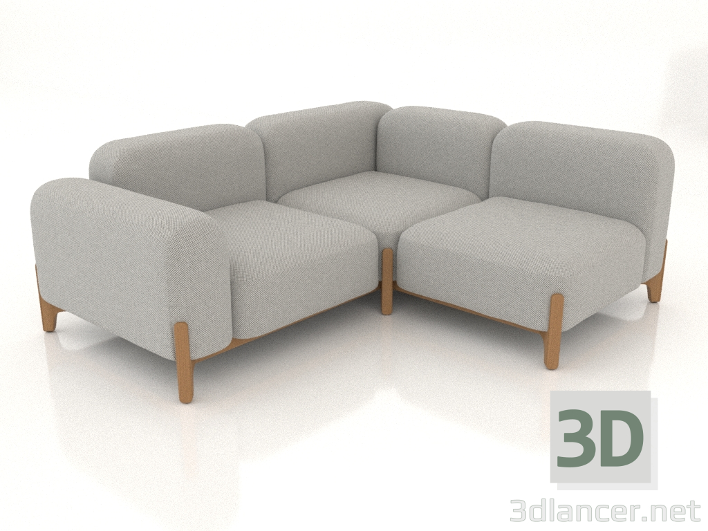 3D Modell Modulares Sofa (Komposition 22) - Vorschau