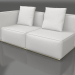 3d model Sofa module, section 1 left (Gold) - preview