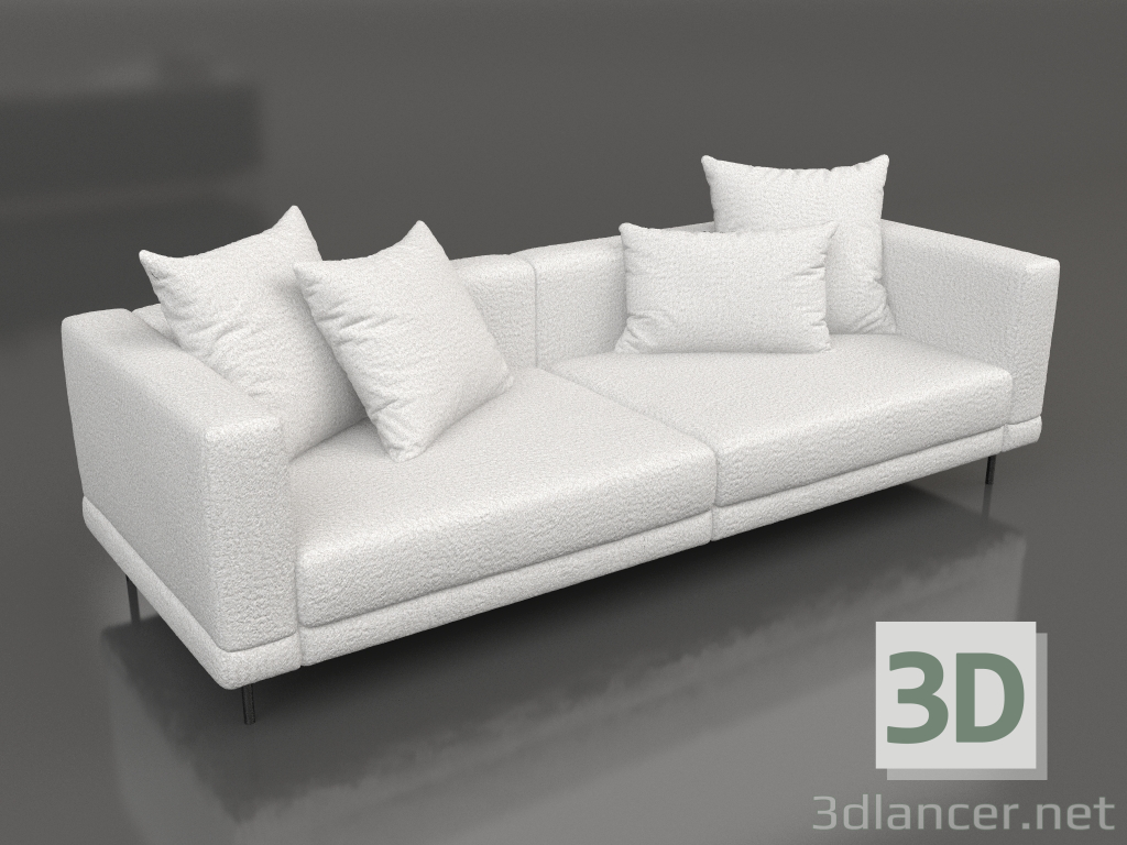 3d model Divan Carol-2 (Antología 1 Marfil) - vista previa