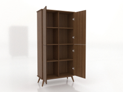 Mobile 5 1000x450x2000 mm (aperto, noce chiaro)