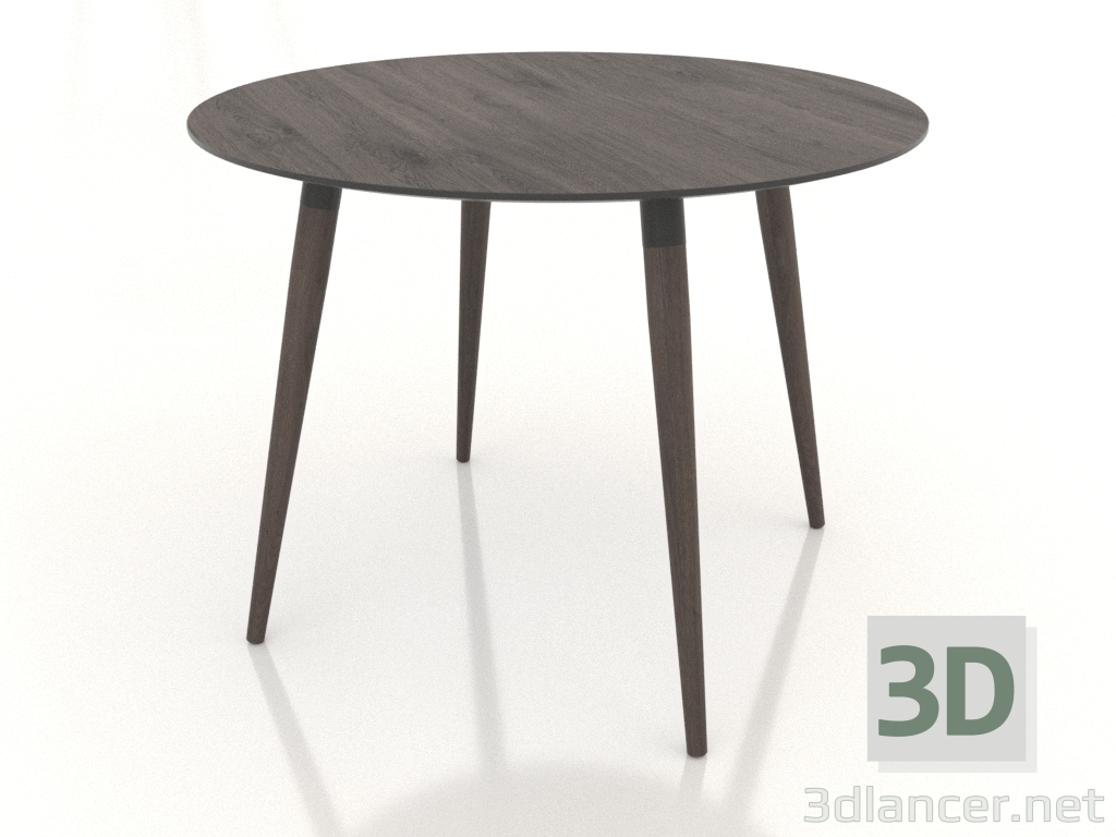 3d model Mesa de comedor BRUNO 1000x1000x750 mm (roble oscuro) - vista previa
