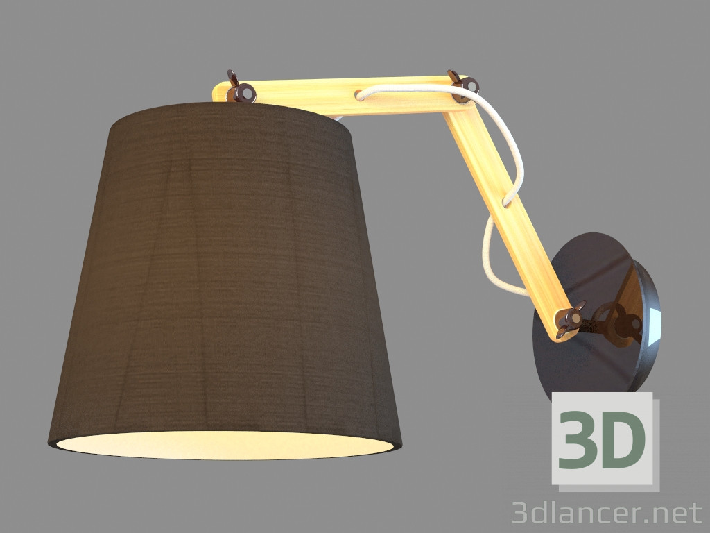 Modelo 3d Sconce A5700AP-1BK - preview