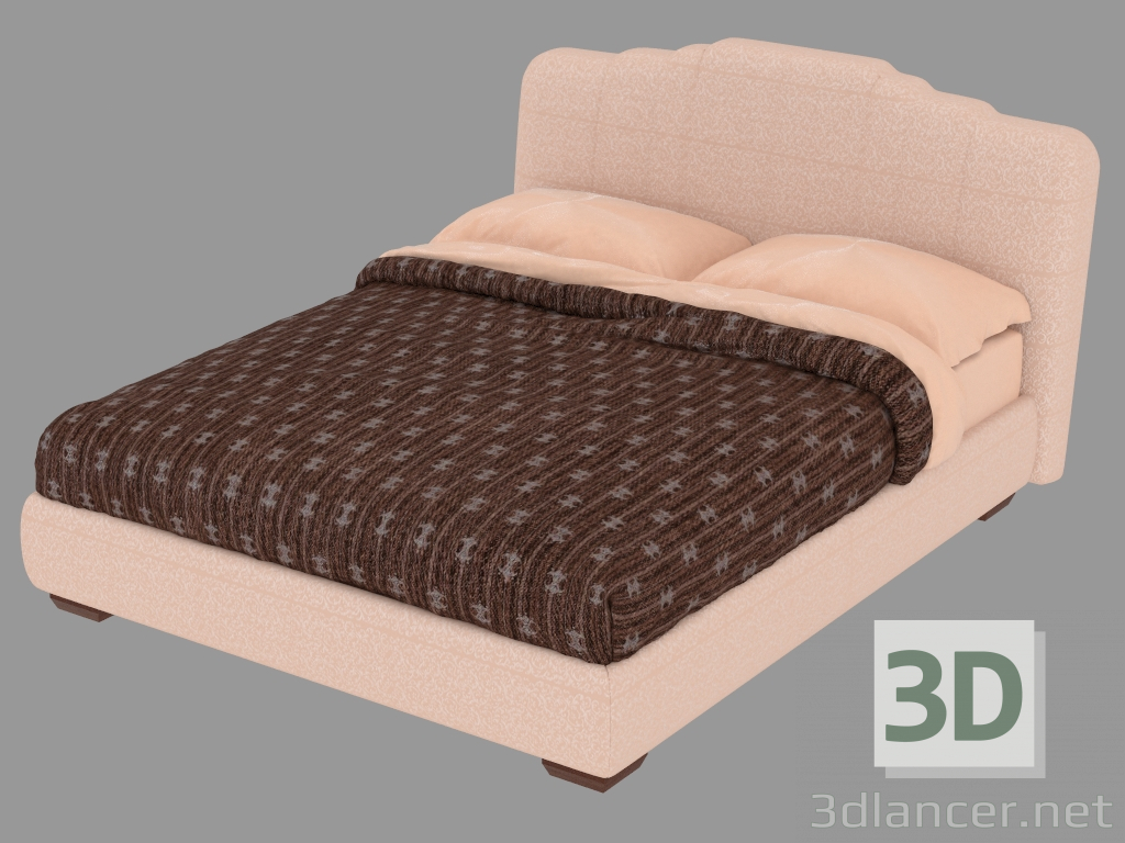 Modelo 3d Cama de casal Opera - preview