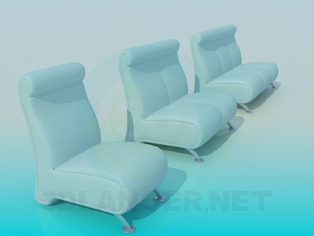 3D Modell Sofa - Vorschau