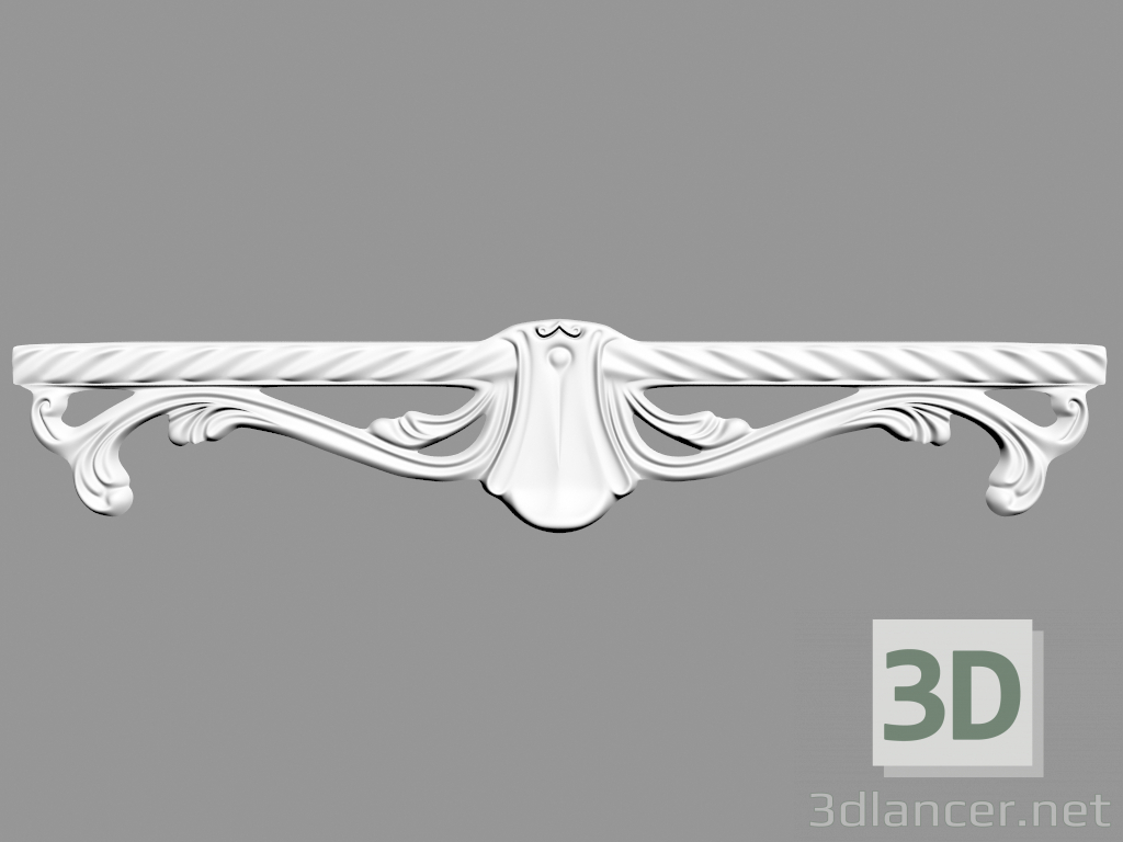 Modelo 3d Decoração de parede (F38) - preview