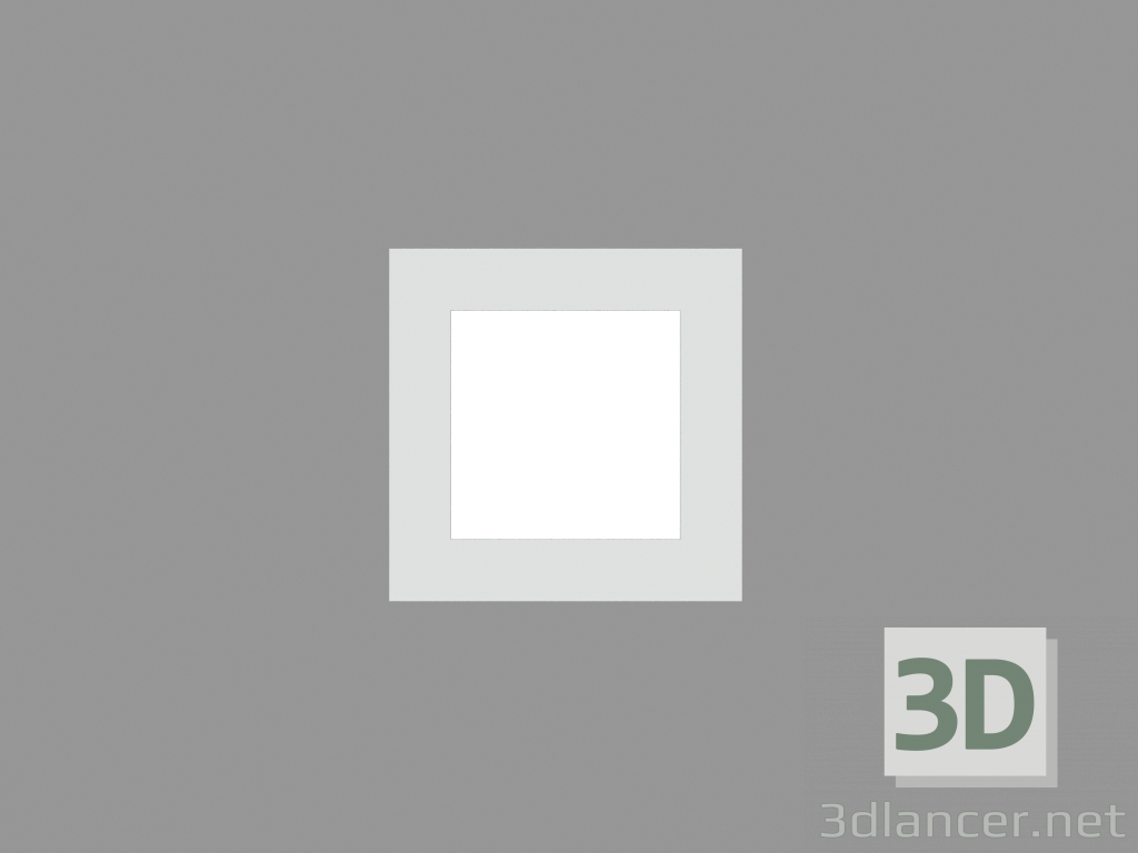 3D modeli Tavan lambası MINIZIP DOWNLIGHT SQUARE (S5896) - önizleme