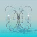 Modelo 3d Arandela com candelabros - preview