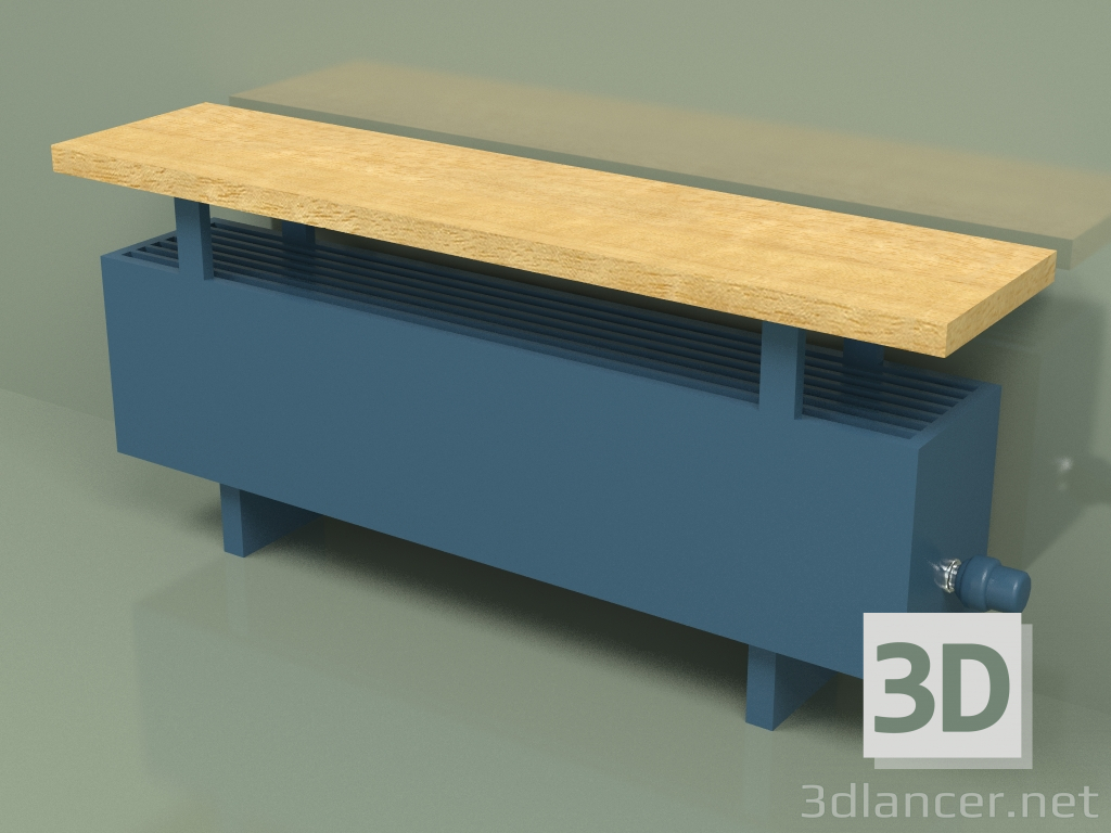 modèle 3D Convecteur - Banc Aura (240x1000x186, RAL 5001) - preview