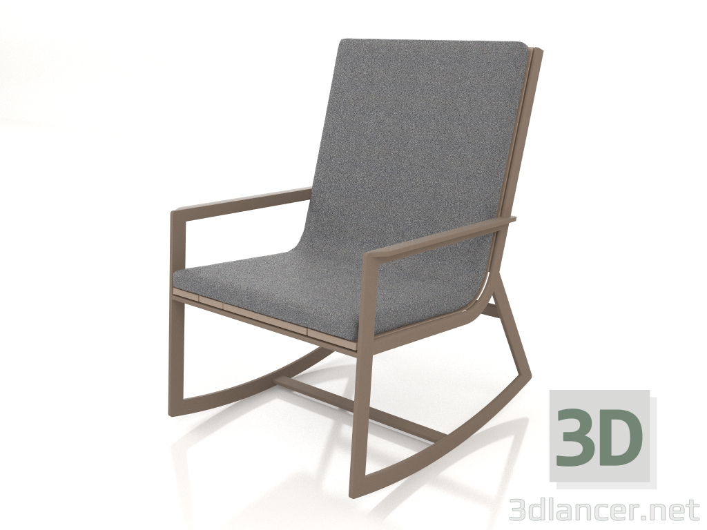 Modelo 3d Cadeira de balanço (bronze) - preview