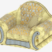 3d model sillón Damasko - vista previa