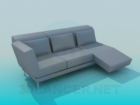 3d model Sofá - vista previa