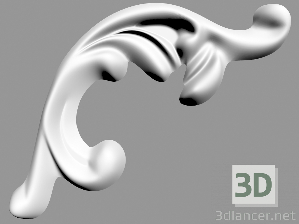 Modelo 3d Decoração de parede (Ф39) - preview