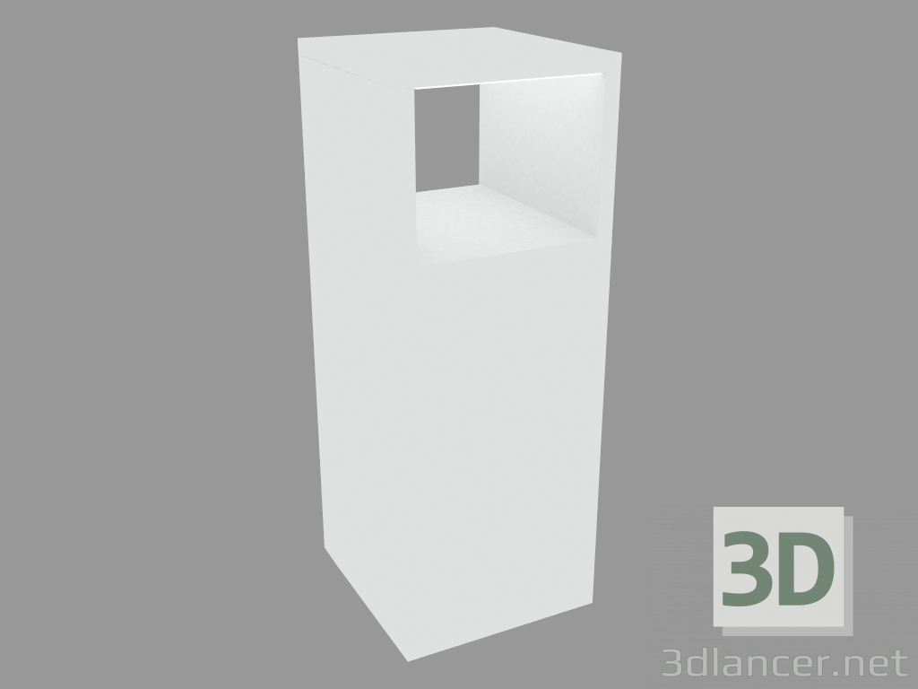 3d модель Светильник-столбик KUBE 240 BOLLARD (S6345W) – превью