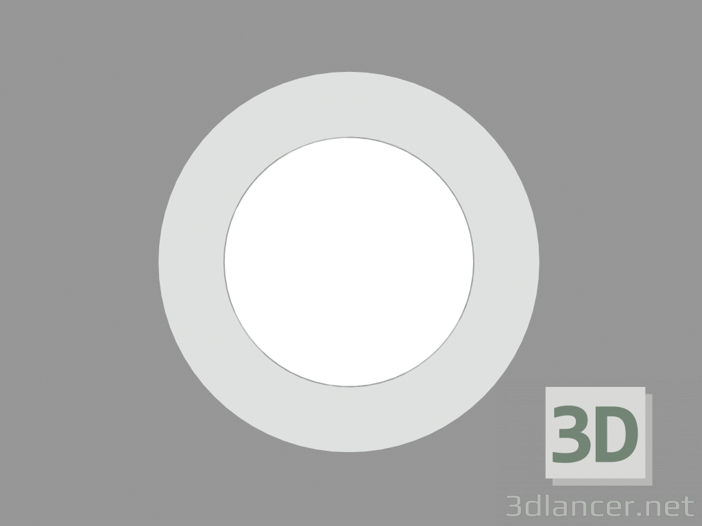 modello 3D Lampada da soffitto ZIP DOWNLIGHT ROUND INOX-TRIM ANTERIORE ACID TRIM ACID - ETCHED GLASS (S5843) - anteprima