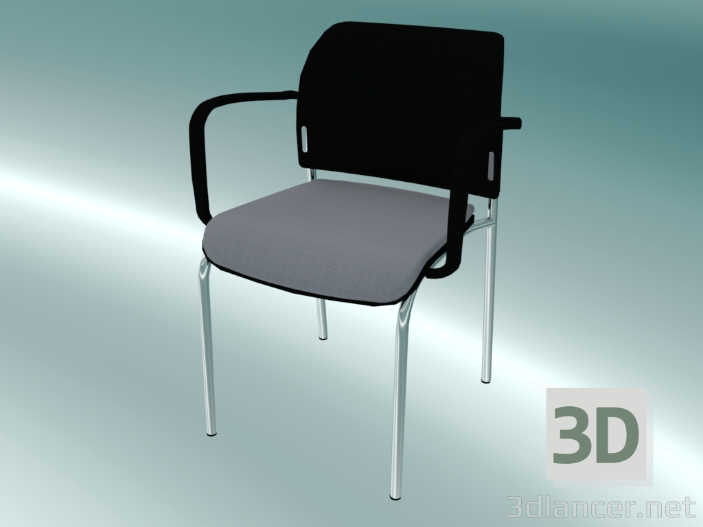 3d model Visitor Chair (560H 2P) - preview