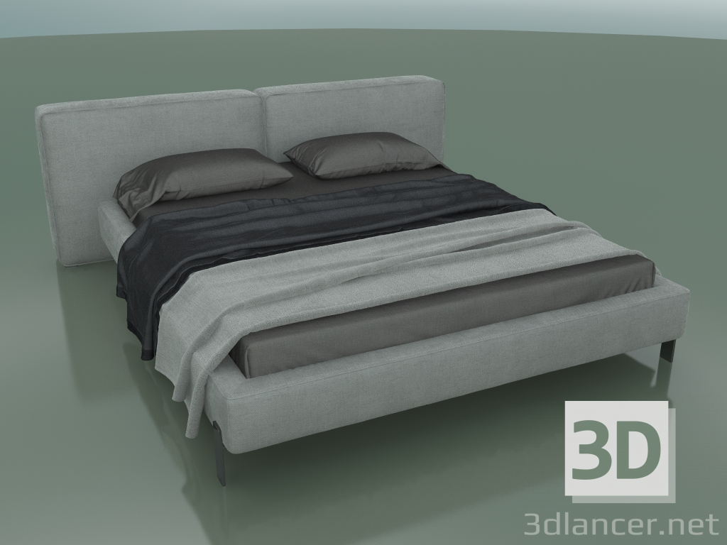 3d model Cama doble Vogue para colchón 1600 x 2000 (2220 x 2370 x 780, 222VOG-237) - vista previa