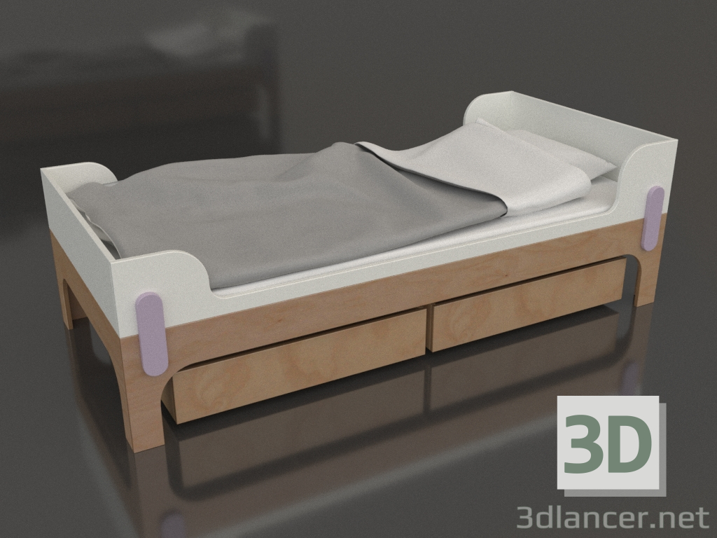 modello 3D Letto TUNE Y (BRTYA2) - anteprima