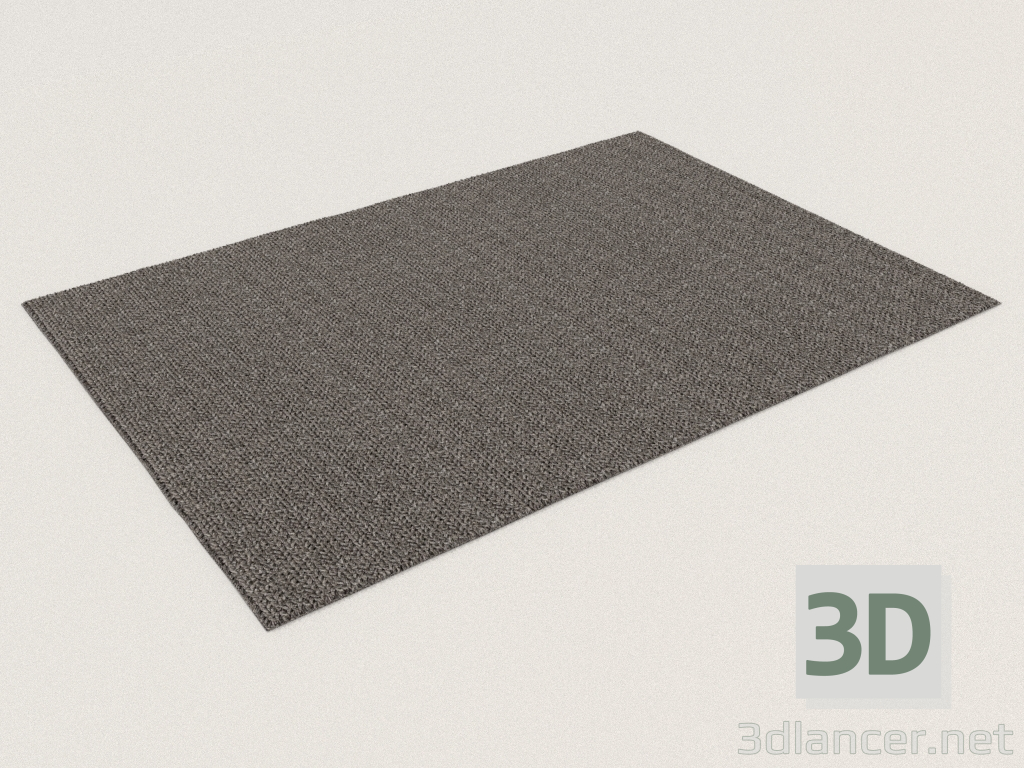 modello 3D Tappeto REINA GRIGIO SCURO - anteprima