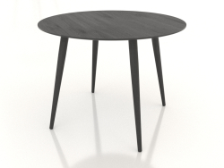 Mesa de comedor BRUNO 1000x1000x750 mm (roble negro)