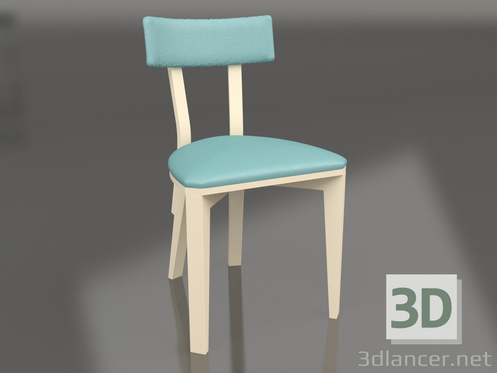 3d model Rectangle Compact Chair (option 7) - preview