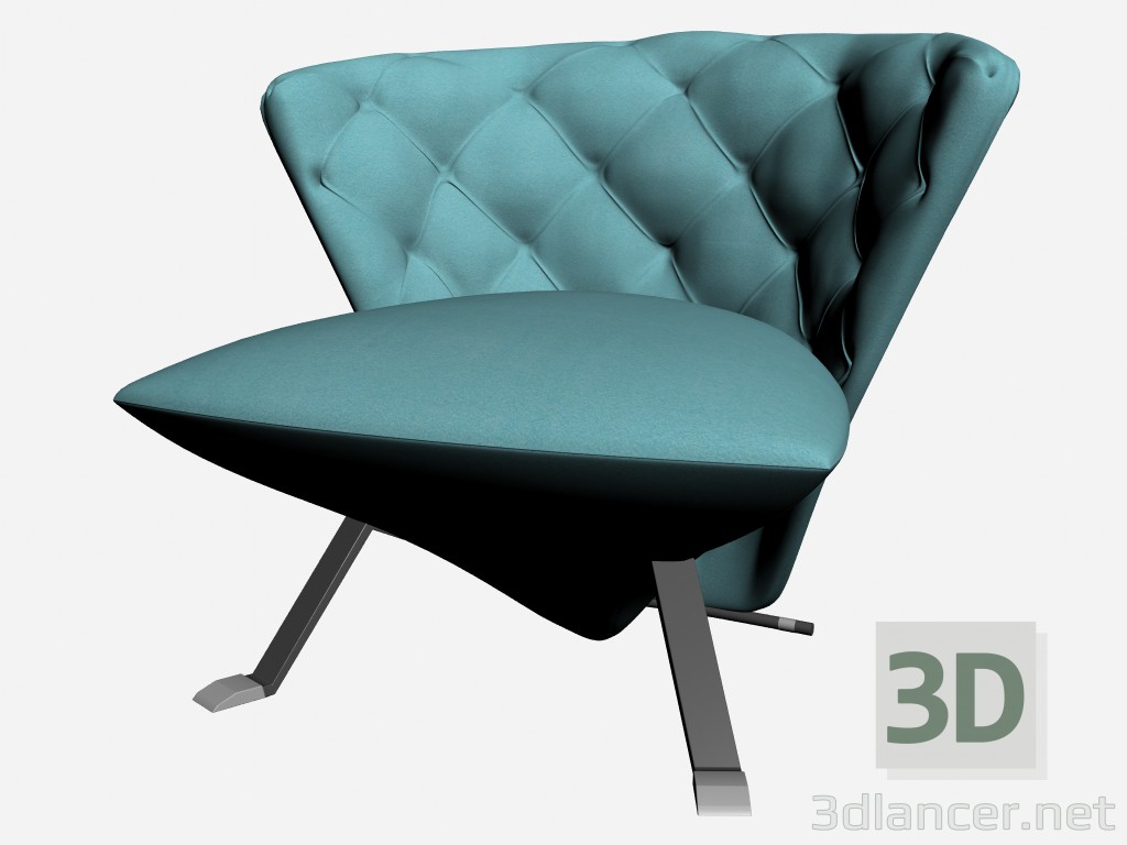 3d model Silla Jada capitonne - vista previa