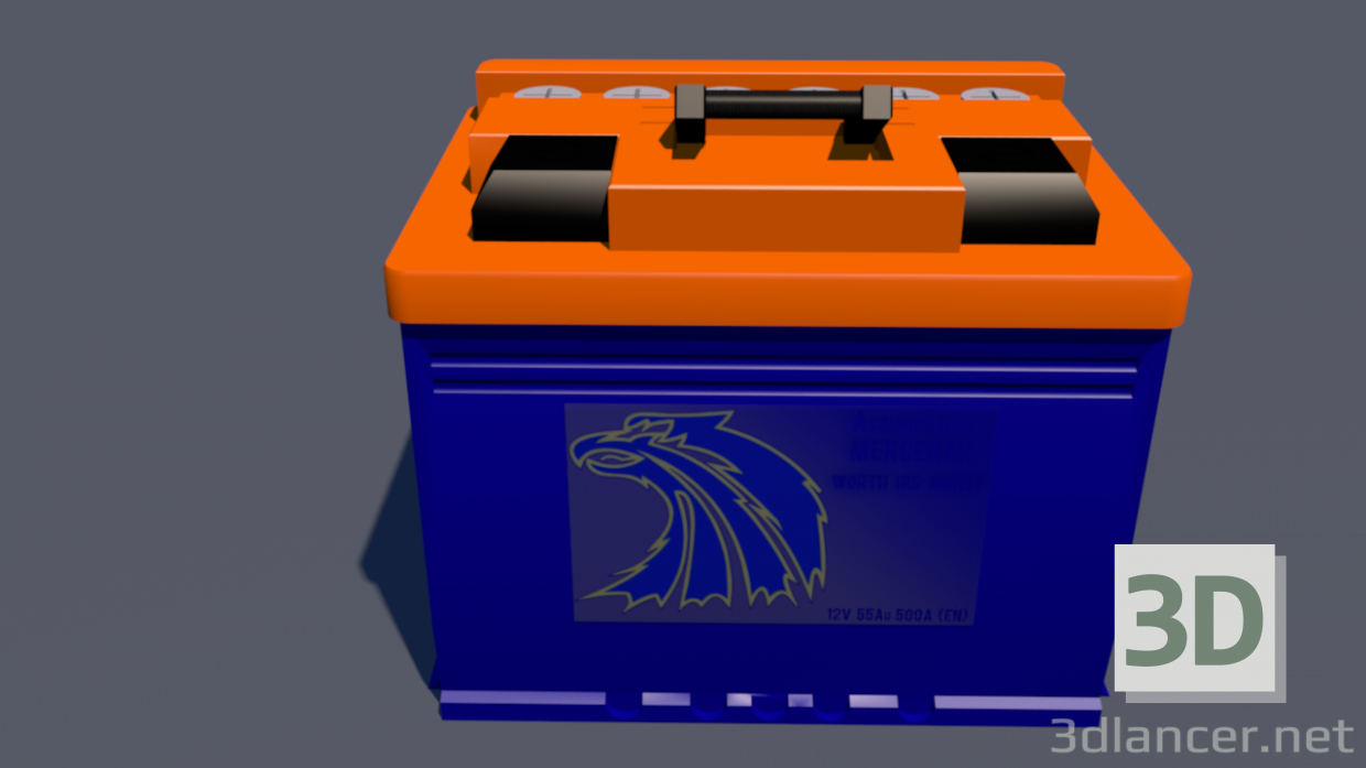 modello 3D batteria - anteprima